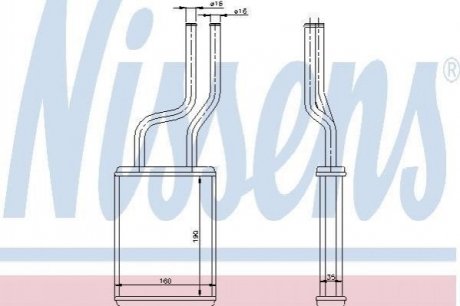 Радиатор печки NISSENS 73457