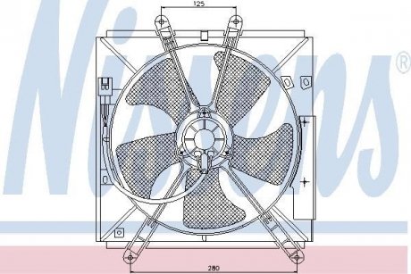 TOYOTA Вентилятор радіатора двиг. COROLLA 94-01 Toyota Carina, Corolla NISSENS 85330