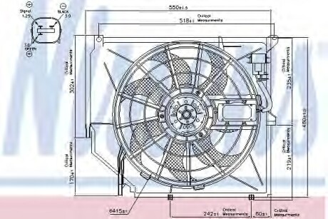 BMW Вентилятор радіатора 3 (E46) BMW E46 NISSENS 85649