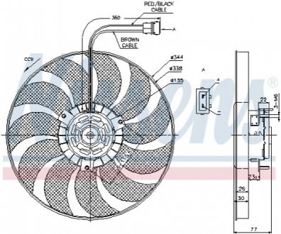 Вентилятор радиатора Volkswagen Transporter NISSENS 85676