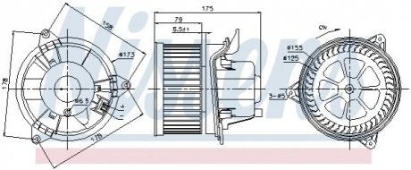 Купить Вентилятор салона Ford Focus, Mondeo, Connect, Transit NISSENS 87122 (фото1) подбор по VIN коду, цена 3537 грн.