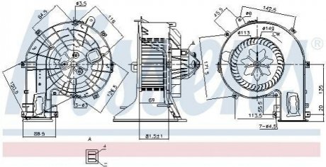 Вентилятор салону NISSENS 87401