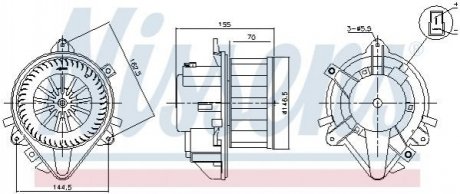 Вентилятор салона NISSENS 87804