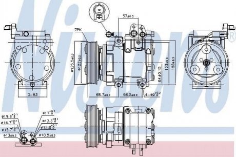 Компресор кондиціонера Hyundai H-1 NISSENS 890129