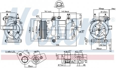 Компрессор кондиционера First Fit NISSENS 890217