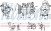 Купить Компрессор кондиционера First Fit Mercedes W246, CLA-Class, W176, GLA-Class NISSENS 890246 (фото1) подбор по VIN коду, цена 13705 грн.