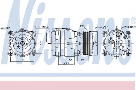 Компресор кондиціонера NISSENS 89048