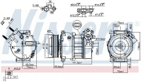 Купити Компресор кондиціонера First Fit Jaguar XJ, Land Rover Discovery, Range Rover, Jaguar XE, XF, Land Rover Defender NISSENS 890617 (фото1) підбір по VIN коду, ціна 18211 грн.