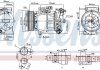 Купити Компресор кондиціонера Renault Clio, Captur NISSENS 890653 (фото1) підбір по VIN коду, ціна 18329 грн.