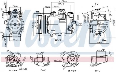 Компресор кондиціонера First Fit Audi A6, Q7, A4 NISSENS 890757