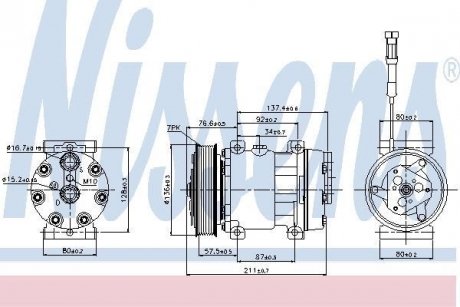 Компрессор кондиционера DAF NISSENS 89137