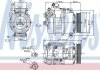 Купити Компресор BMW 5 E60-E61(03-)523 i(+)[OE 64526956715] BMW E91, E60, E61, E65, E66, E63, E64, E90, E81, E92, E93, X1 NISSENS 89214 (фото1) підбір по VIN коду, ціна 14230 грн.