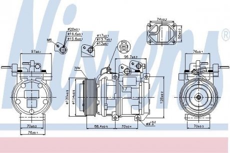 Компресор кондиціонера NISSENS 89256