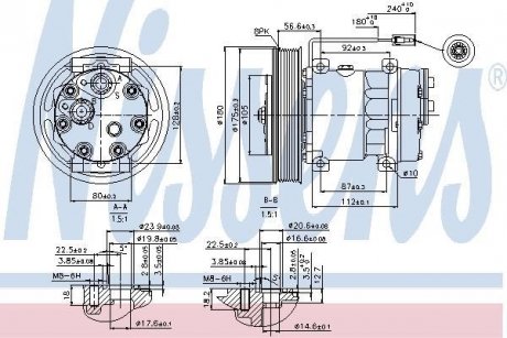 Компрессор кондиционера NISSENS 89353