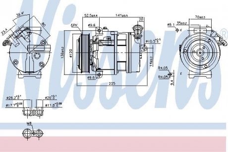 Компрессор кондиционера NISSENS 89397