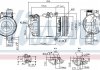 Купити Компресор кондиціонера BMW E46, X3 NISSENS 89483 (фото1) підбір по VIN коду, ціна 11601 грн.