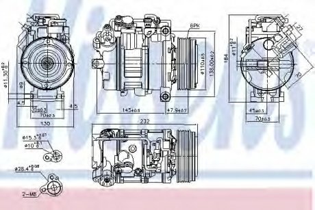 Компресор кондиціонера NISSENS 89593