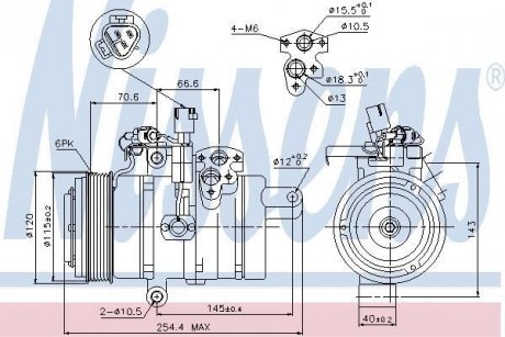 Компресор кондиціонера Lexus GX NISSENS 89607