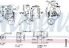 Купить OPEL Турбина ASTRA 04-, COMBO 04-, MERIVA 03- Opel Astra, Meriva, Corsa, Combo NISSENS 93186 (фото1) подбор по VIN коду, цена 19376 грн.