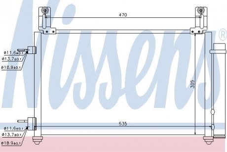 Радиатор кондиционера First Fit NISSENS 940009