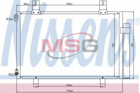 Купить Радиатор кондиционера Suzuki Swift NISSENS 940057 (фото1) подбор по VIN коду, цена 3601 грн.