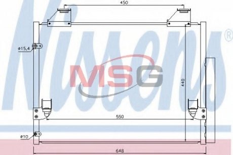 Радиатор кондиционера First Fit Toyota Hilux NISSENS 940083