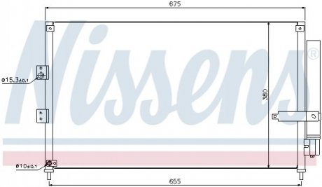 Купить Конденсатор без хладогену Honda Civic NISSENS 940197 (фото1) подбор по VIN коду, цена 4752 грн.