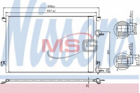 Радиатор кондиционера SAAB 9-3 NISSENS 940320