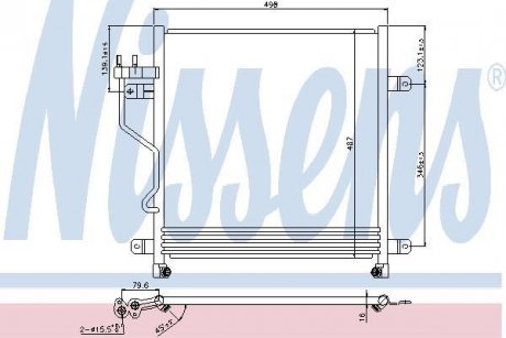 Купить Радиатор кондиционера Jeep Cherokee NISSENS 940323 (фото1) подбор по VIN коду, цена 7027 грн.