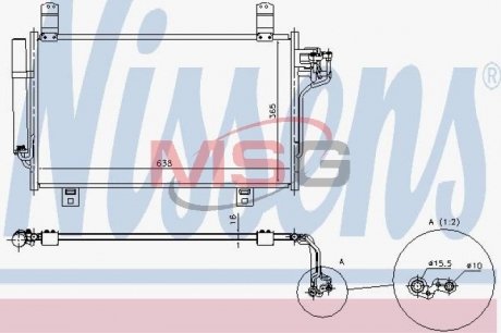 Радіатор кондиціонера NISSENS 940327