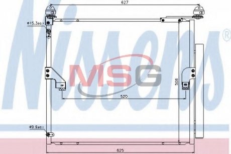 Конденсер кондиціонера Toyota Land Cruiser NISSENS 940367