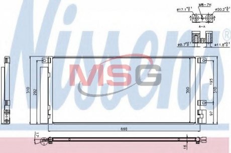 Конденсер кондиционера NISSENS 940388