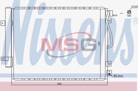 Конденсер KIA SORENTO(06-)2.5 CRDi(+)[OE 97606-3E900] NISSENS 940436