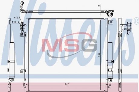 Радиатор кондиционера First Fit NISSENS 940485