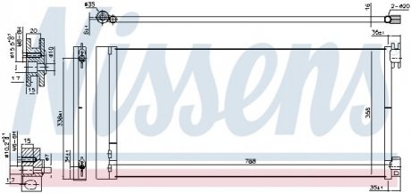 Радиатор кондиционера NISSENS 940596