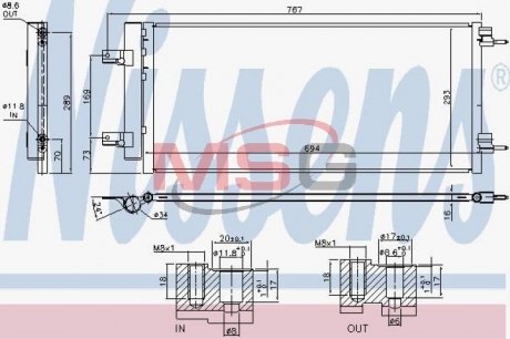 Радиатор кондиционера Opel Astra NISSENS 940734