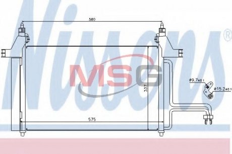 Конденсер кондиционера NISSENS 94610