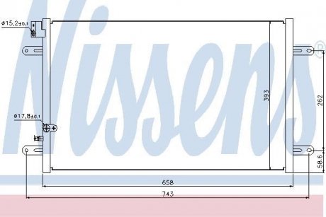 Конденсер AI A 6/S 6(04-)S6 - 5.2 i V10(+)[OE 4F0 260 403 Q] Audi A6 NISSENS 94854