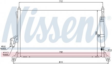 Купить Радиатор кондиционера Infiniti FX NISSENS 94930 (фото1) подбор по VIN коду, цена 6659 грн.