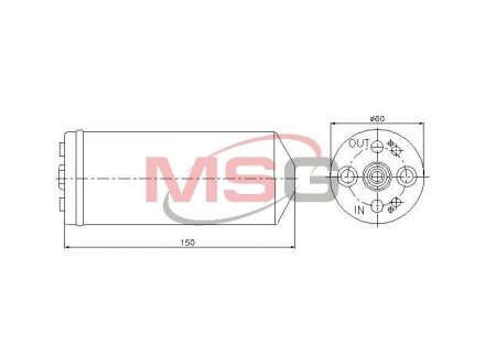 MITSUBISHI Осушитель L200 / TRITON 2.5 DI-D, NISSAN, OPEL Mitsubishi Colt, Lancer, Nissan Primera, Mitsubishi Carisma, Volvo S40, V40, Mitsubishi Space Star NISSENS 95056