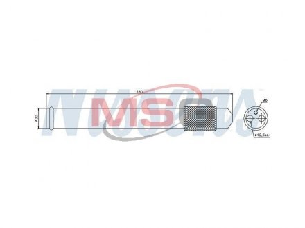 Осушувач MZ 6(02-)1.8 i 16V(+)[OE GJ61-61-501 A] Mazda CX-7, 6, 5, 3, CX-5 NISSENS 95360