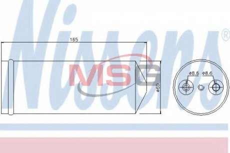 Купить Осушитель кондиционера Opel Meriva NISSENS 95437 (фото1) подбор по VIN коду, цена 604 грн.