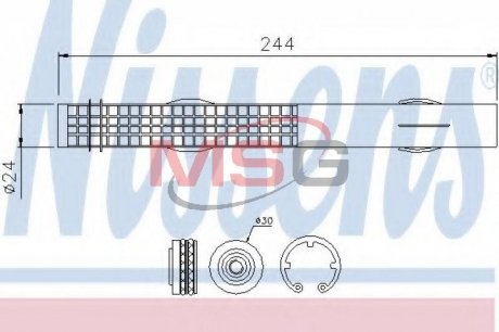 Купить Осушитель кондиционера SAAB 9-5, Opel Insignia, Chevrolet Malibu, Opel Meriva NISSENS 95457 (фото1) подбор по VIN коду, цена 985 грн.