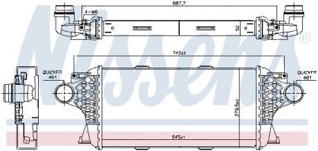 Интеркуллер Mercedes GL-Class, GLE-Class, GLS-Class NISSENS 961458