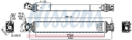 Купити Інтеркулер HONDA CR-V (2012) 2.4 IVTEC NISSENS 961542 (фото1) підбір по VIN коду, ціна 8104 грн.