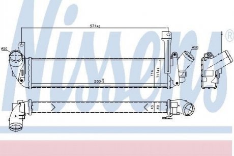 Радиатор наддува NISSENS 96198