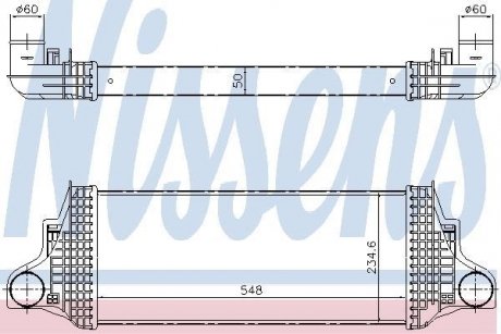 Купить Интеркуллер Mercedes W251, GL-Class, M-Class NISSENS 96419 (фото1) подбор по VIN коду, цена 9782 грн.