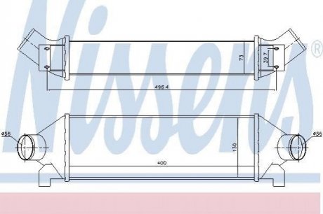 Интеркулер FD TRANSIT(00-)2.4 D(+)[OE 4401912] NISSENS 96732