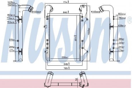 Интеркуллер MAN M90, M2000 NISSENS 96975