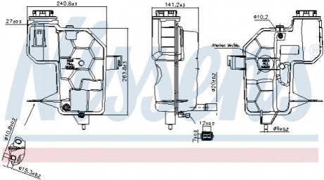 Бачок расширительный Land Rover Range Rover NISSENS 996242